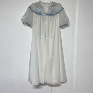 Vtg Gotham‎ Gold Stripe Peignoir